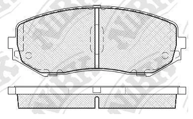 Колодка тормозная перед. SUZUKI Escudo, Grand Vitara, Grand Vitara (USA) NiBK PN9802