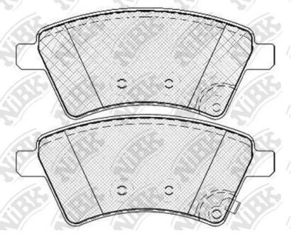 Колодки тормозные SUZUKI SX4 06- 1.5-1.6/1.9 DIESEL перед. NiBK PN9803