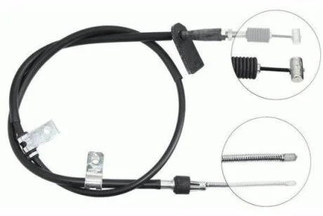 Трос, стояночная тормозная система NIPPARTS J18837