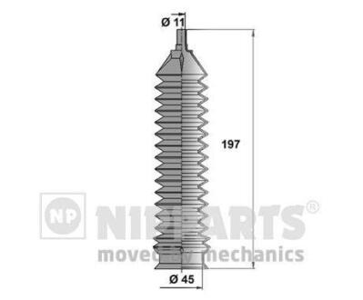 Пыльник рулевой рейки CHEVROLET/DAEWOO NIPPARTS J2840902