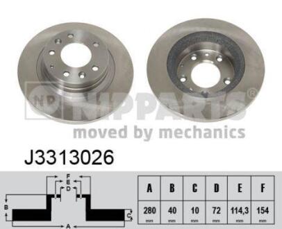 Гальмiвнi диски NIPPARTS J3313026