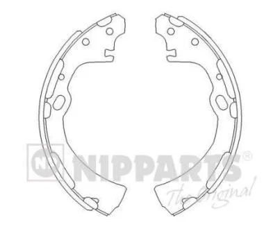 Тормозные колодки задние 260x51mm Nissan Vanette 86-, Terrano 87- NIPPARTS J3501038