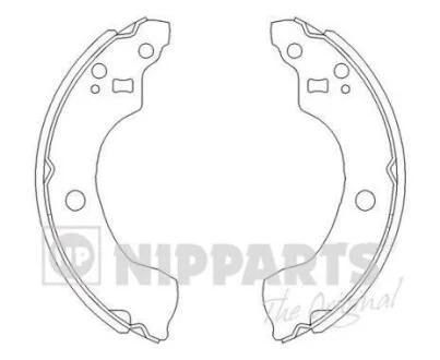 Тормозные колодки барабанные NISSAN ALMERA N16 00-/PRIMERA P11 96-02 NIPPARTS J3501053
