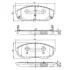 Тормозные колодки дисковые KIA SORENTO 02- передние SemiMetallic NIPPARTS J3600318 (фото 1)