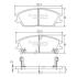 Колодки тормозные HYUNDAI ACCENT I/II/PONY 85- перед. NIPPARTS J3600515 (фото 1)