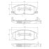 Тормозные колодки дисковые HYUNDAI H-1/SANTA FE/TRAJET/SSANGYONG REXTON 01- перед.SemiMetallic NIPPARTS J3600526 (фото 1)