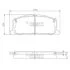 Тормозные колодки дисковые TOYOTA CAMRY/CARINA/COROLLA 83-92 передние NIPPARTS J3602035 (фото 1)