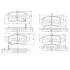 Колодки тормозные диск. Toyota YARIS NIPPARTS J3602086 (фото 1)