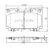 Тормозные колодки дисковые TOYOTA LAND CRUISER 4.2D 90-98/4.2D/4.7 98- передние NIPPARTS J3602097 (фото 1)