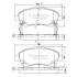 Колодки тормозные TOYOTA AVENSIS/COROLLA 03- перед. NIPPARTS J3602112 (фото 1)