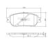 Колодки тормозные TOYOTA ALPHARD I/CAMRY 03- передн. NIPPARTS J3602121 (фото 1)