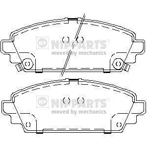 Гальмiвнi колодки дисковi 06450S6FE50, 06450S6FE51, 45022S1AE60, 45022S1AE61 NIPPARTS J3604048
