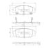 Колодки тормозные HONDA CIVIC VII 01- перед. NIPPARTS J3604055 (фото 1)