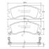 Колодки тормозные диск. Mitsubishi OUTLANDER, PAJERO, GALANT NIPPARTS J3605031 (фото 1)