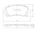 Тормозные колодки дисковые SUBARU FORESTER 97-02/LEGACY 96-03/OUTBACK 00-03 передние NIPPARTS J3607013 (фото 1)