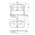 Колодки тормозные HYUNDAI/KIA I10/PICANTO 04- задн. NIPPARTS J3610307 (фото 1)