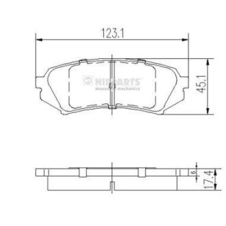 Колодки тормозные TOYOTA/LEXUS LAND CRUISER 100/LX 98- задн. NIPPARTS J3612022