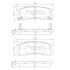 Колодки тормозные диск. Mitsubishi GALANT NIPPARTS J3615003 (фото 1)