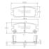 Тормозные колодки дисковые MITSUBISHI PAJERO I/PAJERO II 3.0/3.5/2.5TD/L400 94-03 задние NIPPARTS J3615005 (фото 1)