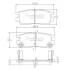 Тормозные колодки дисковые MITSUBISHI PAJERO I/PAJERO II 3.0/3.5/2.5TD/L400 94-03 задние NIPPARTS J3615005 (фото 1)