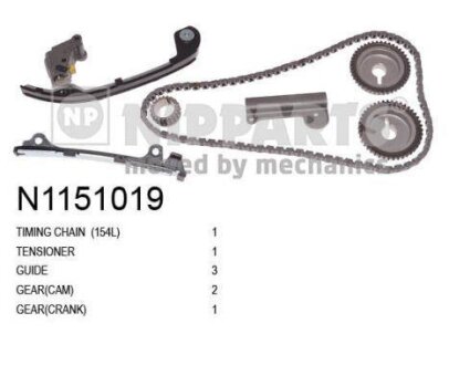 Комплект ланцюг натягувач NIPPARTS N1151019