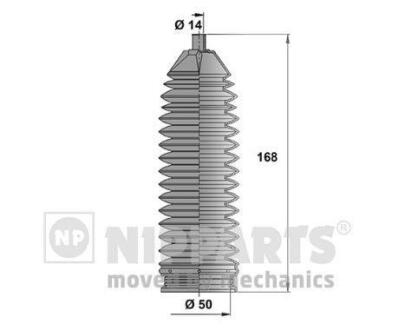 Пыльник рулевой рейки NISSAN QASHQAI/X-TRAI 07- NIPPARTS N2841026