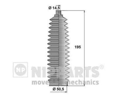 Пыльник рулевой рейки TOYOTA HILUX 05- NIPPARTS N2842034