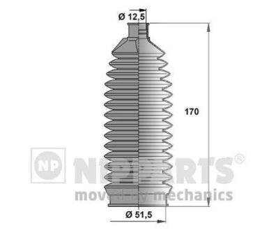 Пильник рульового керування 12.551.5170 NIPPARTS N2844010