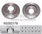 Диск тормозной TOYOTA LAND CRUISER PRADO (J150) 10- передний NIPPARTS N3302179 (фото 1)