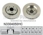 Диск тормозной Honda CR-V 07- NIPPARTS N3304050HC (фото 1)
