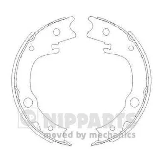 Колодки тормозные бараб. Toyota AVENSIS NIPPARTS N3502086