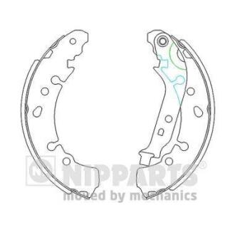 Тормозные колодки барабанные TOYOTA YARIS 06- NIPPARTS N3502091