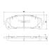 Колодки тормозные диск. Lexus NX, RX 12- NIPPARTS N3602139 (фото 1)