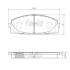Колодки тормозные TOYOTA HIACE 06- перед. NIPPARTS N3602144 (фото 1)