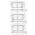 Колодки тормозные HYUNDAI/KIA I10/PICANTO 04- задн. NIPPARTS N3610313 (фото 1)