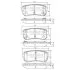 Колодки тормозные HYUNDAI/KIA I10/PICANTO 04- задн. NIPPARTS N3610313 (фото 1)