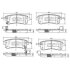 Колодки тормозные NISSAN PATROL III 10- задн. NIPPARTS N3611058 (фото 1)
