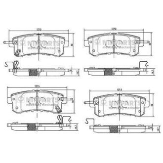 Колодки тормозные NISSAN PATROL III 10- задн. NIPPARTS N3611058