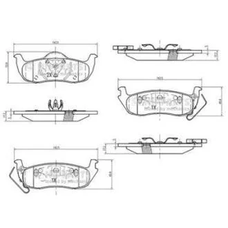 Колодки тормозные JEEP/NISSAN GRAND CHEROKEE III/NP300 NAVARA 03- задн. NIPPARTS N3611059