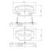 Тормозные колодки дисковые TOYOTA VERSO 09- задние NIPPARTS N3612040 (фото 1)