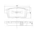 Колодки тормозные MAZDA CX-7/CX-9 07- задн. NIPPARTS N3613024 (фото 1)