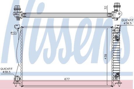 Радиатор системы охлаждения NISSENS 60232A