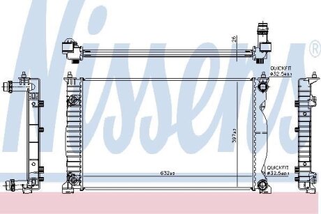 Радіатор NISSENS 60353