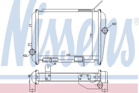 Радiатор NISSENS 60362