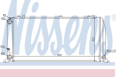 Радиатор системы охлаждения NISSENS 60488