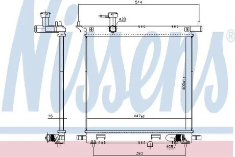 Радіатор NISSENS 606138