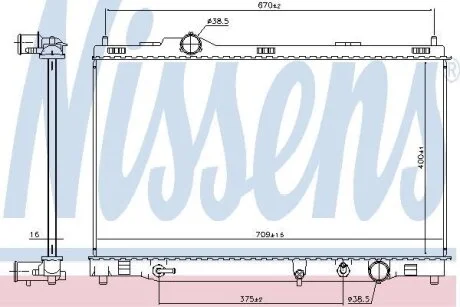 Радіатор NISSENS 606167