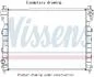 Радіатор охолодження NISSENS 606236 (фото 1)