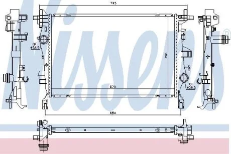 Радіатор NISSENS 606445