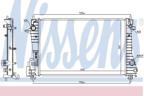 Радіатор NISSENS 606455